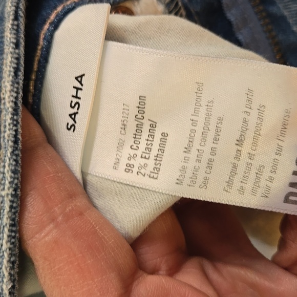 Paige Sasha 32 Wide Cuff Ladies High Rise 23 Medium Wash EUC - Picture 7 of 14